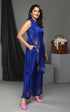 ROYAL BLUE HAND EMBROIDERY COORD SET